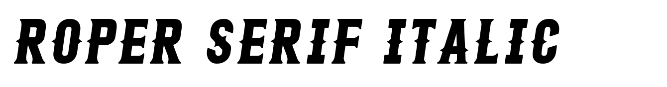 Roper Serif Italic